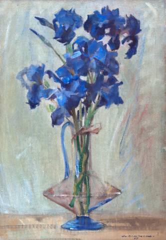 "I fiori blu" opera di Virginio Bianchi